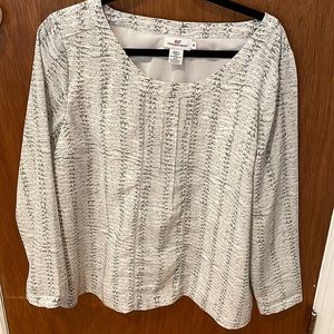 Woman’s Vineyard Vines Snake Skin Print Shirt Size 16